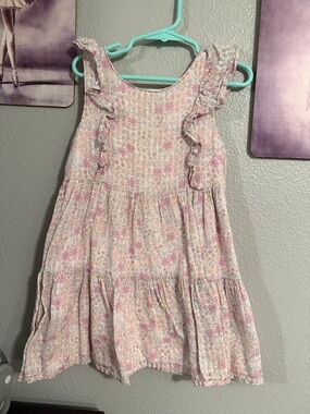 Cat and jack girls dress Size 5T Spring/Summer Dress cotton floral pink